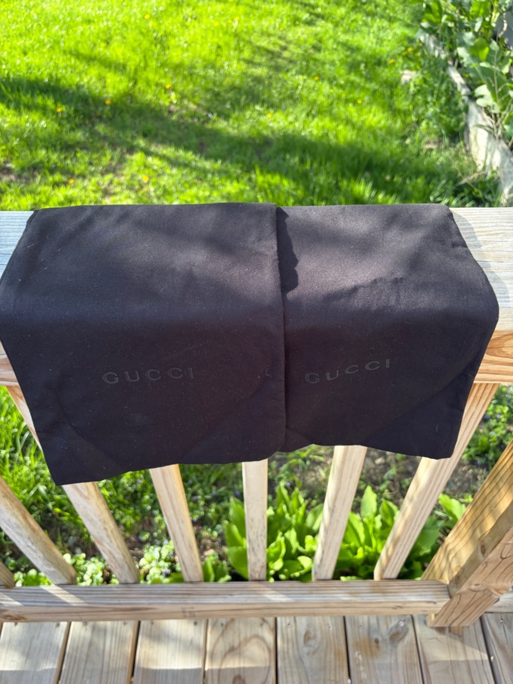 Gucci Black Fabric Dust Bags (Pair)